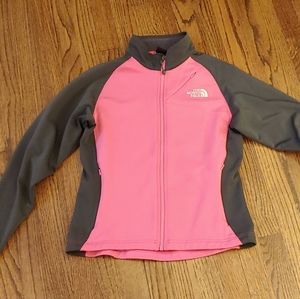 The North Face-Pink/Gray Zip Jacket